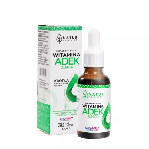 Witamina ADEK Junior, 30 ml. Natur Planet