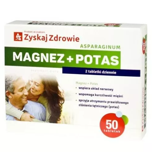 Magnez + Potas, 50 tabletek. Zyskaj Zdrowie