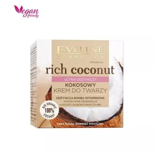 Eveline Rich Coconut, KREM ultra-odżywczy, 50 ml.