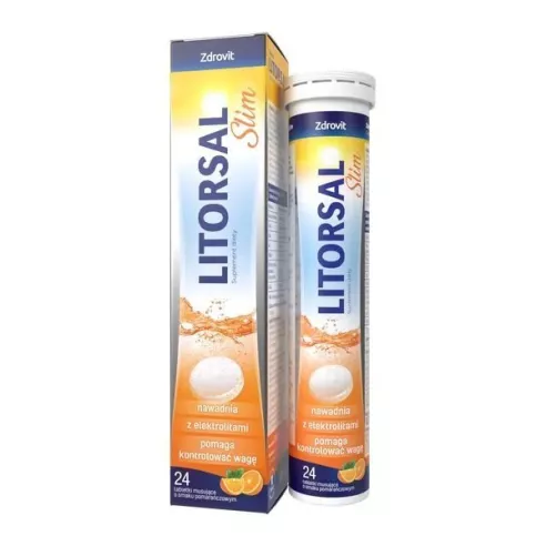 Litorsal Slim, 24 tabletki musujące. Zdrovit