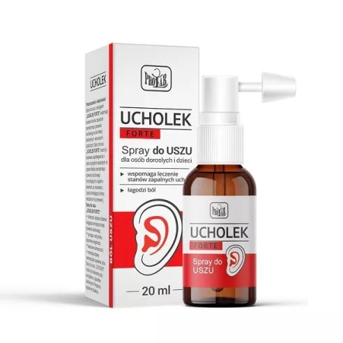 Ucholek FORTE Spray do uszu, 20 ml.