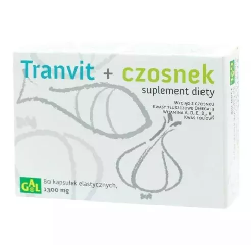 Tranvit + Czosnek, 80 kapsułek. Gal