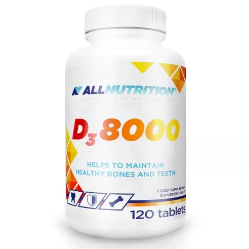 D3  8000, 120 tabletek. AllNutrition