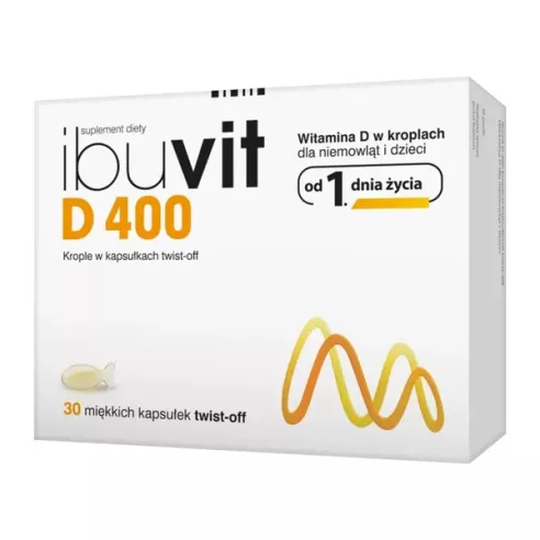 Ibuvit D 400, 30 kapsułek twist-off.