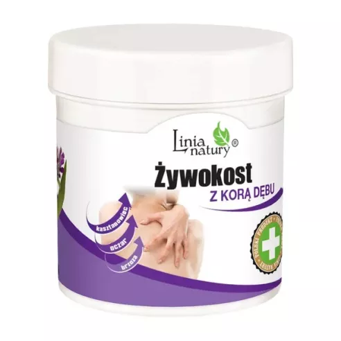 Żel z żywokostem i korą dębu, 250 ml. Linia Natury