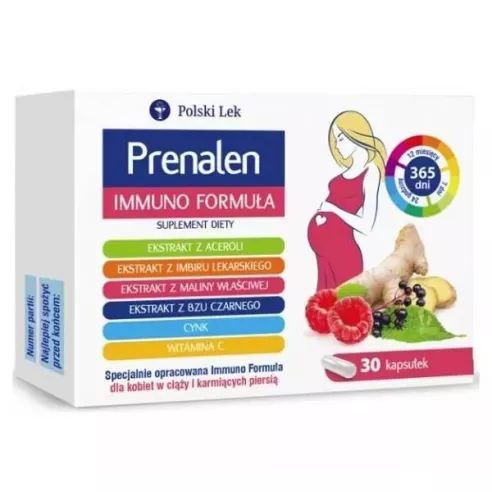 Prenalen Immuno Formuła, 30 kapsułek. Polski Lek