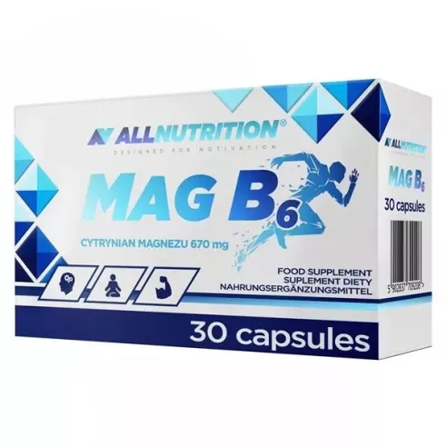 Mag  B6, 30 kapsułek. AllNutrition