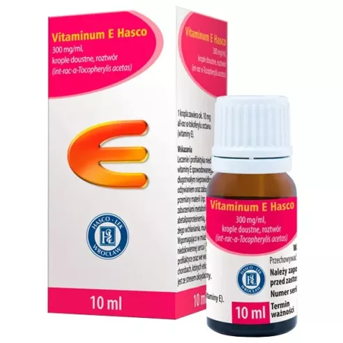 Vitaminum E, KROPLE, 10 ml. Hasco