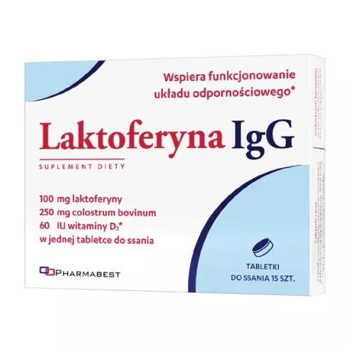 Laktoferyna IgG, 15 tabletek do ssania.