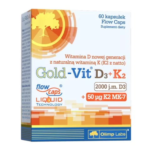 Gold-Vit D3 + K2 2000 j.m. 60 kapsułek. Olimp