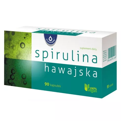 Spirulina Hawajska, 90 kapsułek. Oleofarm