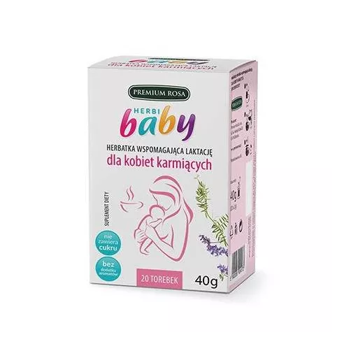 Herbi Baby Herbatka wspomagająca laktację, 20 torebek.