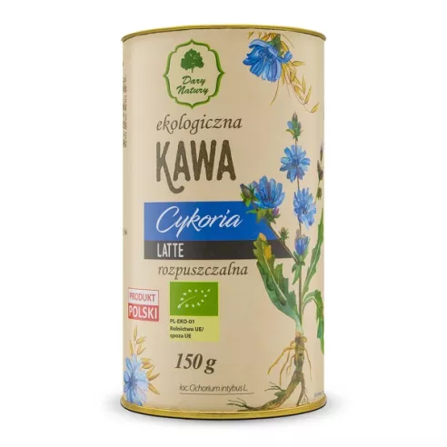 Kawa rozpuszczalna z Cykorii Latte EKO, 150 g. Dary Natury