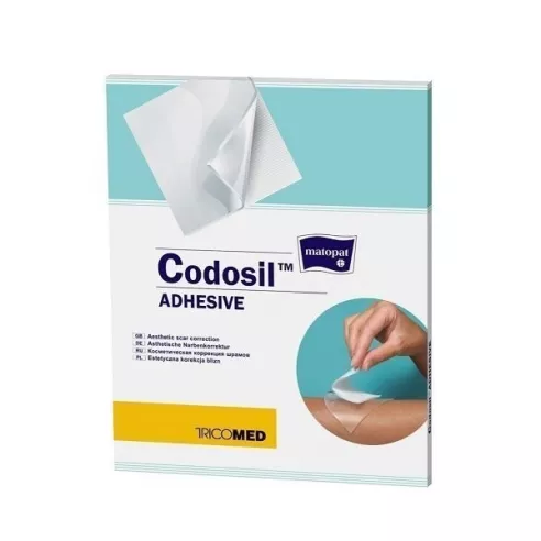 Codosil Adhesive silikonowy opatrunek na blizny 7 x 7 cm. 1 sztuka.