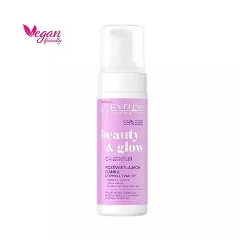 Eveline Beauty&Glow, PIANKA do mycia twarzy, 150 ml.