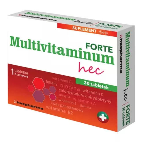 Multivitaminum FORTE Hec, 30 tabletek. HecPharma