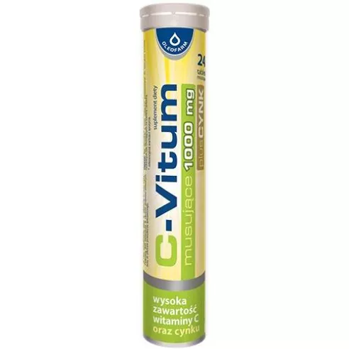 C-Vitum 1000 mg. 24 tabletki musujące. Oleofarm