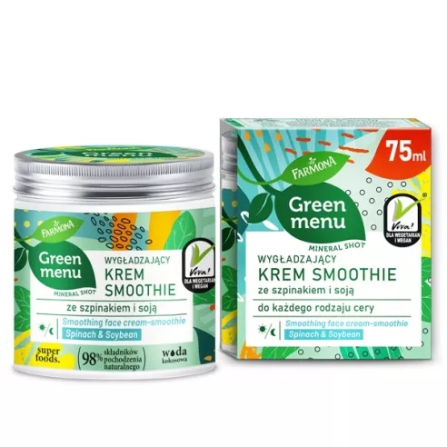 Green Menu, KREM ze Szpinakiem i Soją, 75 ml. Farmona 