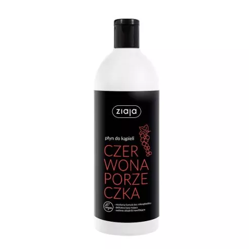 Ziaja Naturalnie pod prysznic i do Kąpieli, PŁYN czerwona porzeczka, 500 ml.