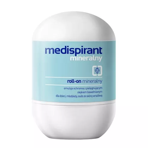 Medispirant Mineralny - antyperspirant Roll-on, 40 ml.