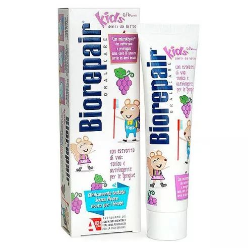 BioRepair Kids Winogrona, PASTA do zębów dla dzieci 0-6 lat, 50 ml.