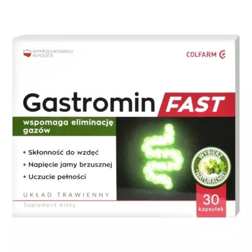 Gastromin FAST, 30 kapsułek. Colfarm