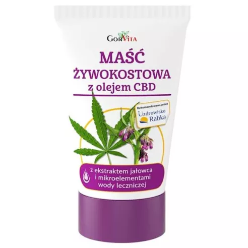 Maść Żywokostowa z olejem CBD, 140 ml. GorVita