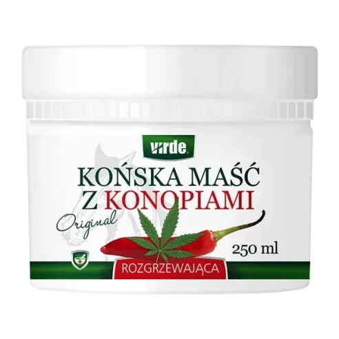 Maść Końska z Konopiami Rozgrzewająca, 250 ml. Virde