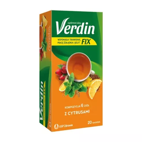 Verdin Fix z Cytrusami 20 saszetek.