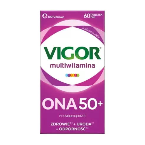 Vigor Multiwitamina ONA50+, 60 tabletek. USP