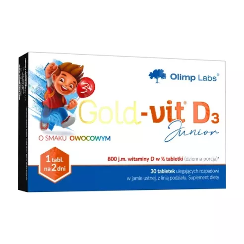 Gold-Vit D3 Junior, 30 tabletek rozpuszczalnych. Olimp