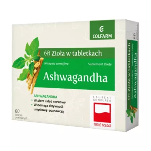 Ashwagandha 150 mg. 60 tabletek. Colfarm