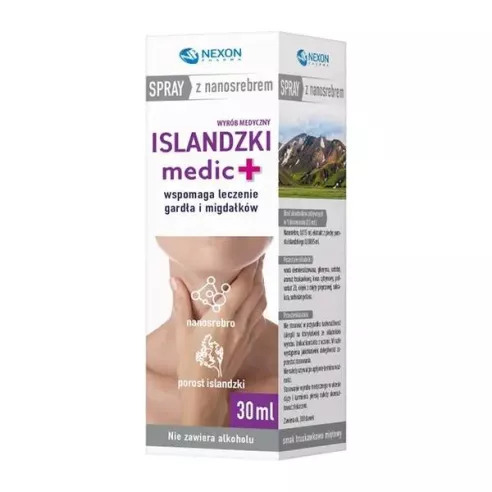 Islandzki Medic+ z nanosrebrem, Spray, 30 ml.