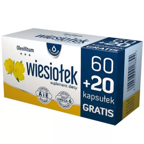 Wiesiołek OleoVitum, 80 kapsułki. Oleofarm