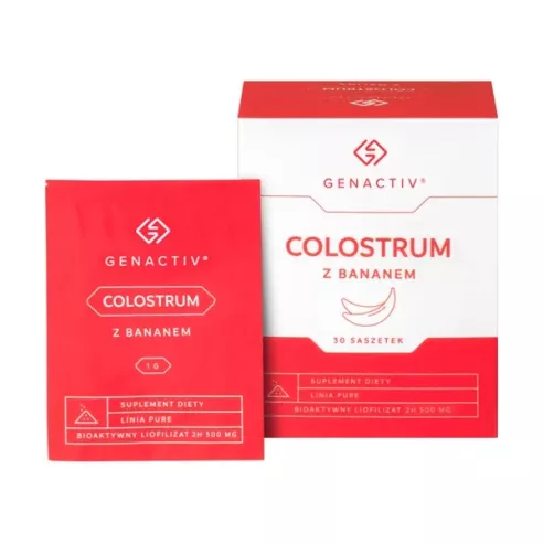 Colostrum z bananem, 30 saszetek. GenActiv