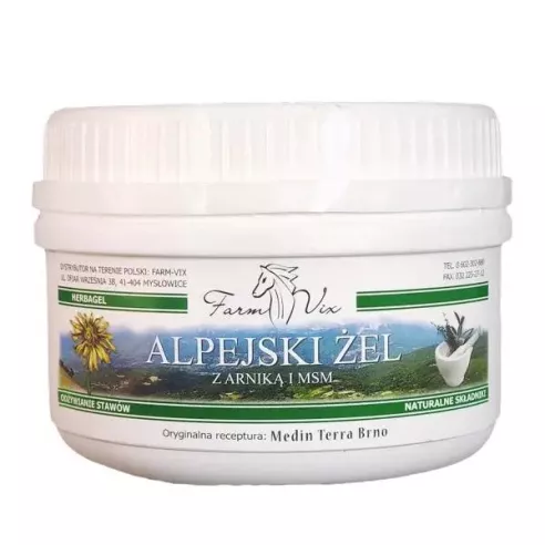 Żel Alpejski z Arniką i MSM, 350 ml. Farm-Vix