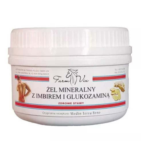 Żel mineralny z Imbirem i Glukozaminą, 350 ml. Farm-Vix