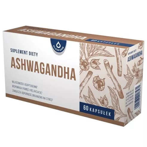 Ashwagandha, 60 kapsułek. Oleofatm