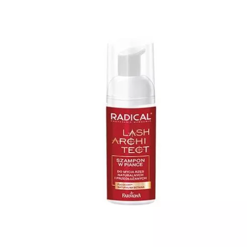 Radical Lash Architect SZAMPON w piance do mycia rzęs naturalnych i przedłużanych 50 ml. Farmona