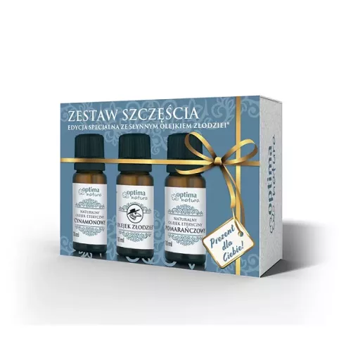 Zestaw szczęścia, olejki eteryczne, 3x10 ml. Optima Natura