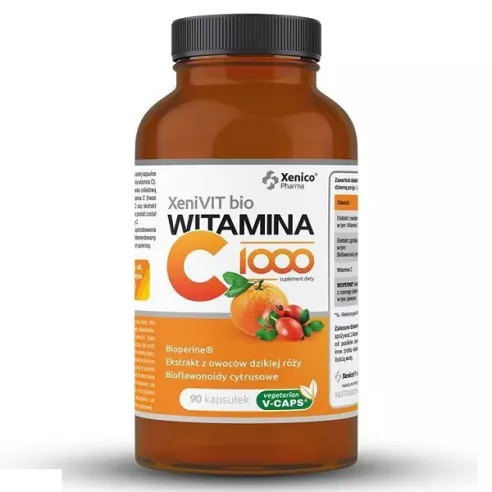 Witamina C 1000, 90 kapsułek. XeniVIT bio