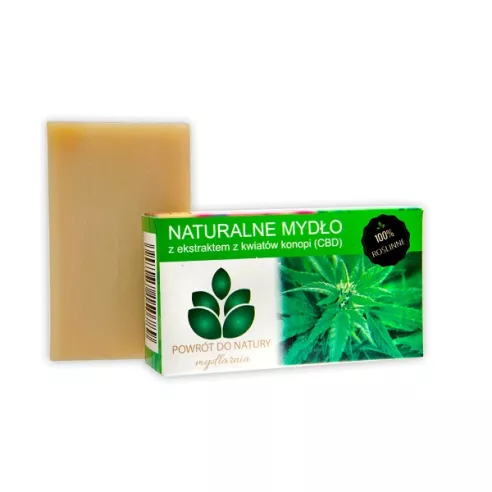 Mydło z konopią CBD, 100 g. Powrót do Natury