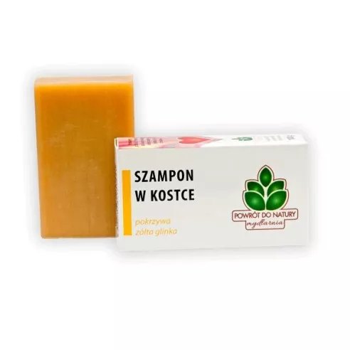 Szampon w kostce z pokrzywą i żółtą glinką, 100 g. Powrót do Natury