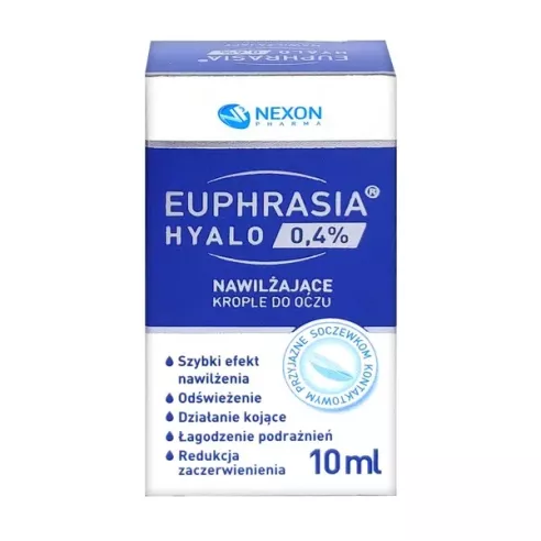 Euphrasia Hyalo 0,4% KROPLE, 10 ml. Nexon Pharma