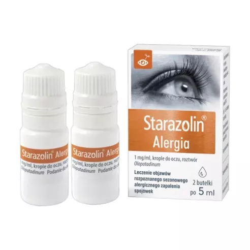 Starazolin Alergia KROPLE, 2x5 ml. Polfa