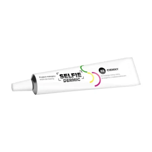 SelfieDermic, kryjąco-matujący Krem odcień ciemny, 20 ml. Solpharm