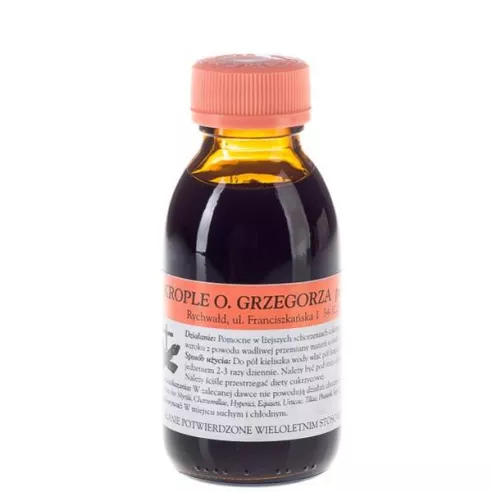 Krople przeciwcukrzycowe, 100 ml. Zielarnia Ojca Grzegorza Sroki