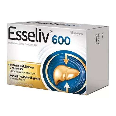 Esseliv 600, 50 kapsułek. Aflofarm