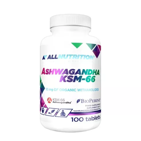 Ashwagandha KSM-66, 100 tabletek. AllNutrition