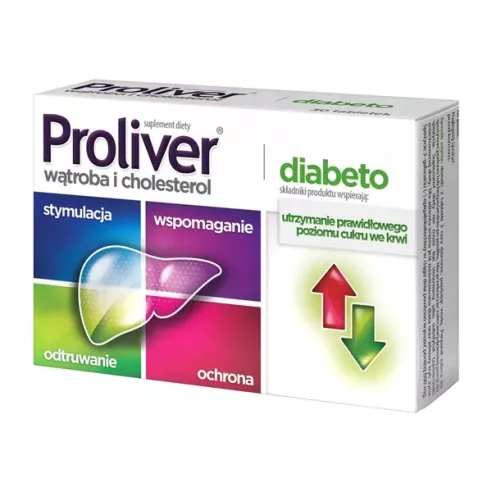 Proliver Diabeto, 30 tabletek. Aflofarm